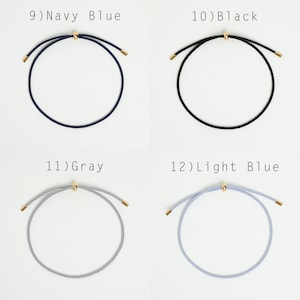 Adjustable Rope Cord Sliding Bracelet with Slider, Silk Cord Bracelet, Braided Rope Bracelet, 1.5mm String Bracelet for Bead or Charms zdjęcie 8
