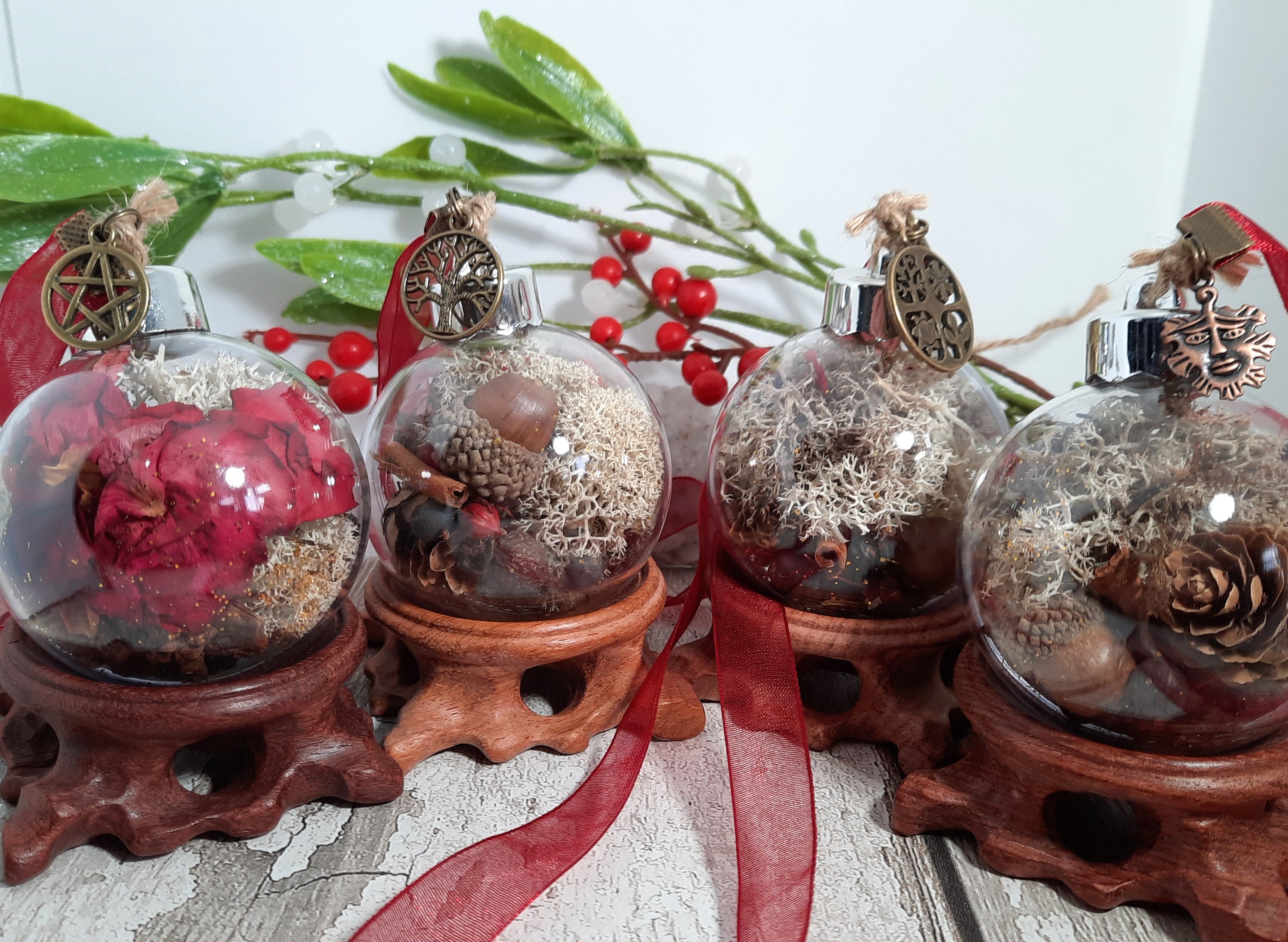 Yule Witch Ball for Home Blessing and Protection Magic Etsy