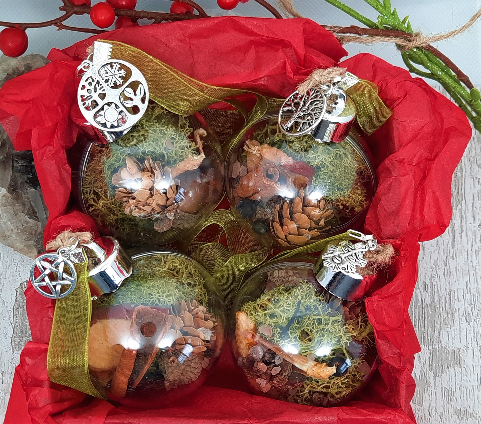 Yule Witch Ball for Home Blessing and Protection Magic Etsy UK