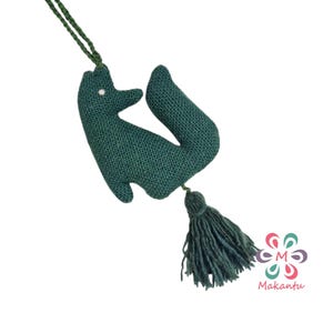 Dije de zorro de lana para bolso: llavero de zorro hecho a mano, adorno de animal de lana de oveja natural, arte popular andino, bonito dije para bolso, regalo de zorro suave, dije para bolso