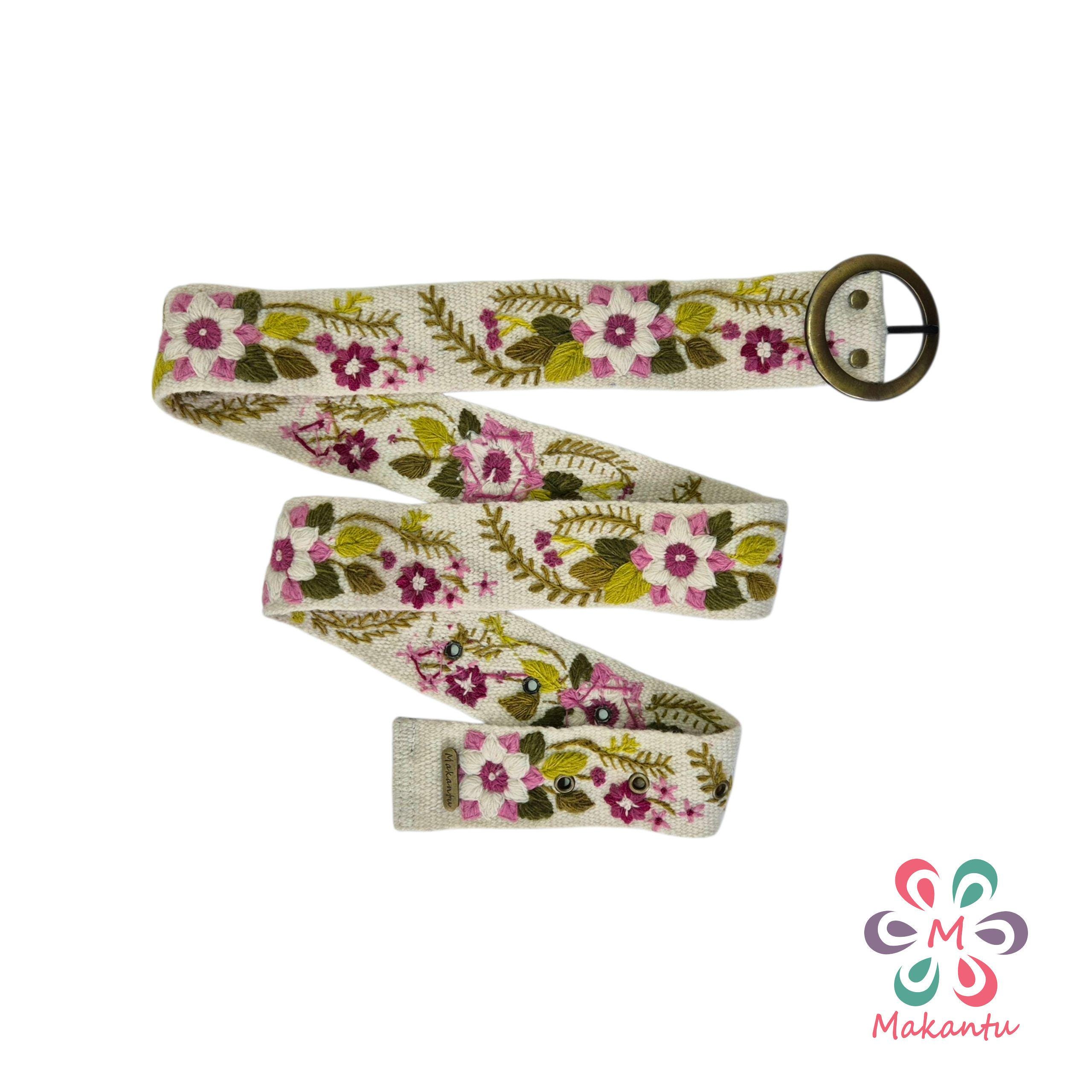 643. Handcrafted Flower belt in blush pink Pink Floral Belt - Etsy main image 2