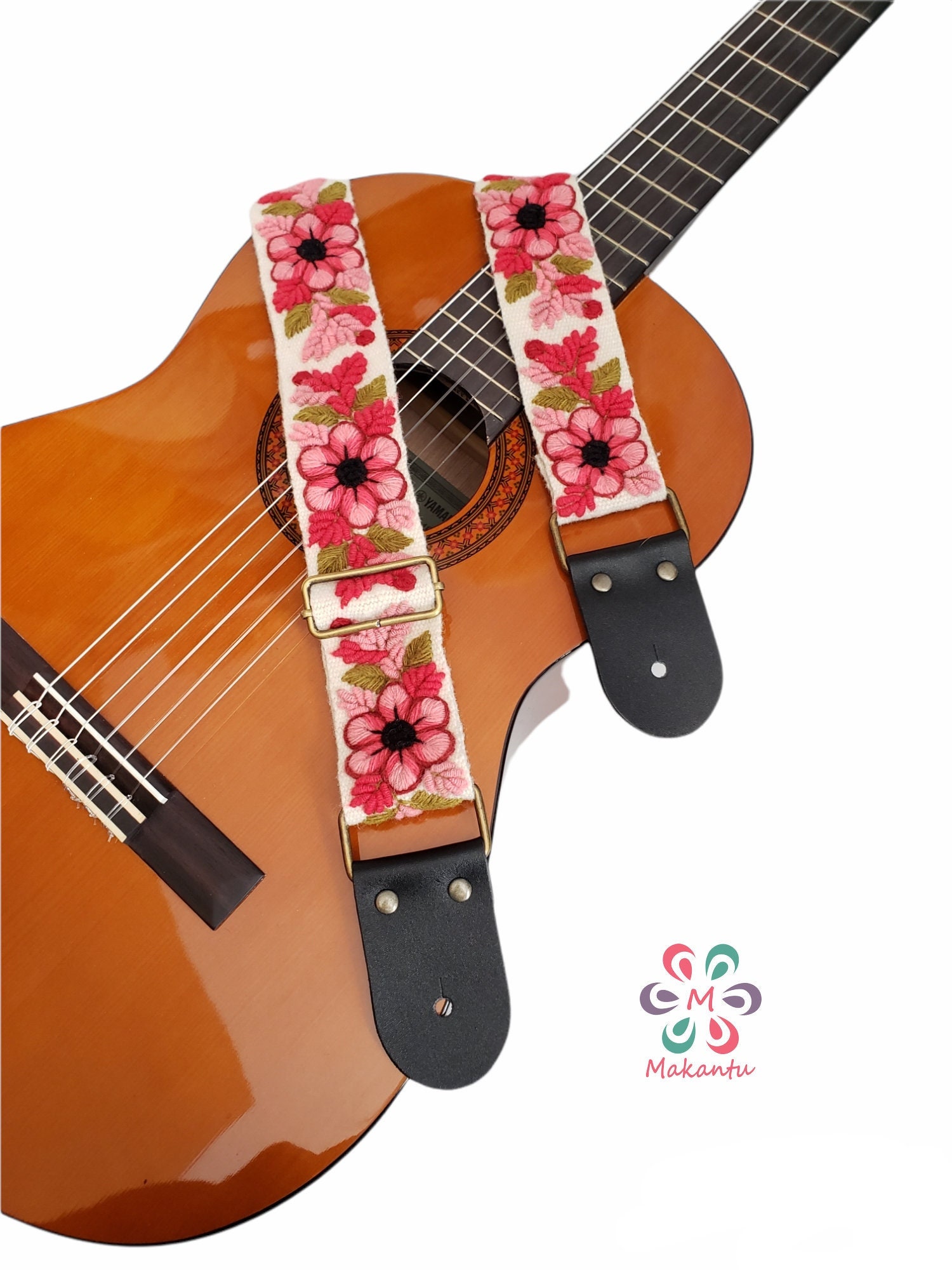 新品未使用】 一点物 ハンドメイド 柄 ギターストラップ 【公式通販】