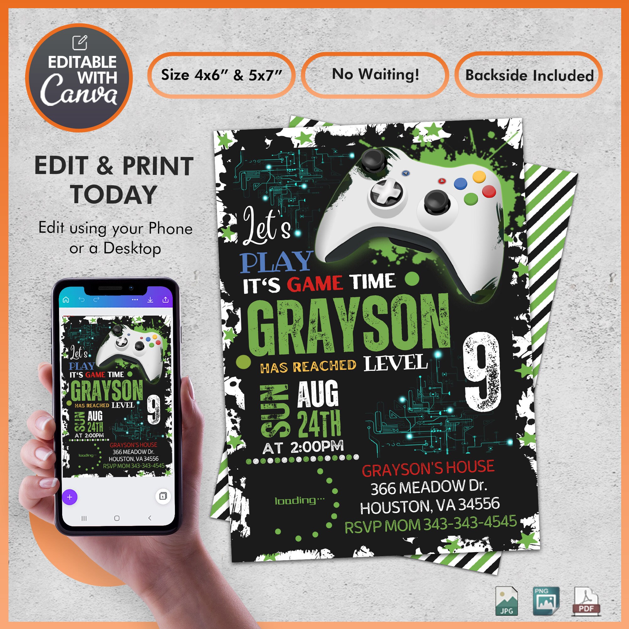 Free Printable Gamer Invitation Templates Printable, 45% OFF
