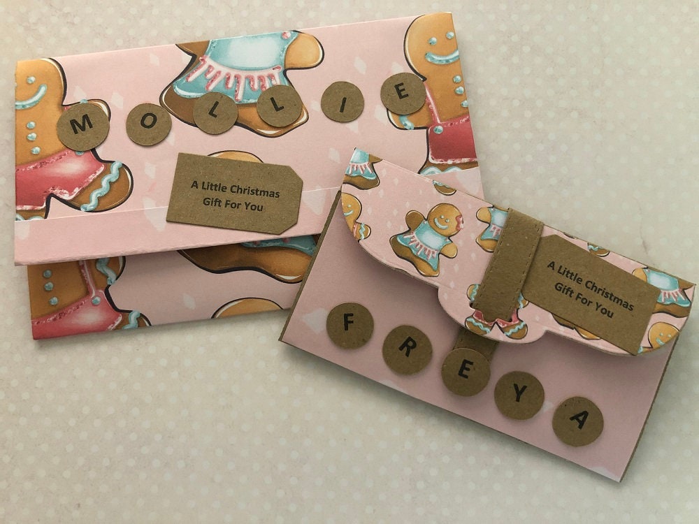 Handmade Christmas Gift Card Money Holder Wallet Gingerbread - Etsy UK