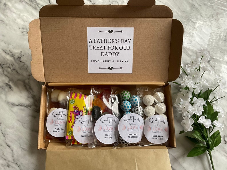 Happy Fathers Day Sweet Treat Gift Box Gift for Dad, Mixed Sweets ...
