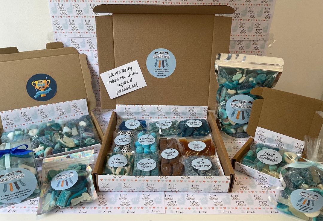 Happy Fathers Day Sweet Treat Gift Box Gift, Gift Bags for Dad, Mixed ...