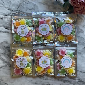 Personalised Thank you for helping me grow Sweet Treat Bags - 3 choices of fronts