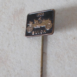 Vintage Metall Anstecker Auto Auto BUICK US USA alt 1960er schwarz