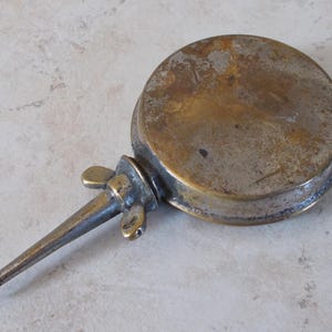 Vintage Oil Squirt Can FRANCE metal brass Oiler antique old vtg #546
