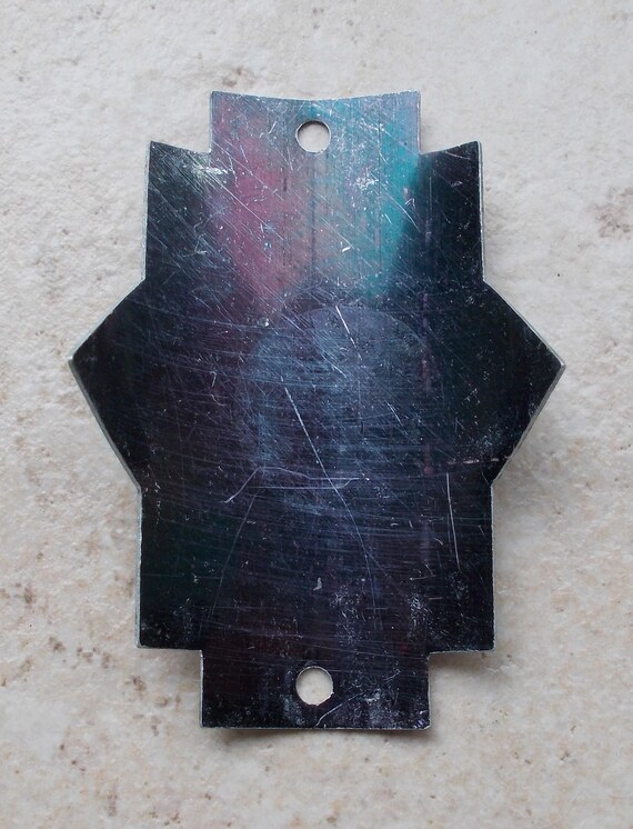 Insigne De Tête De Fourche Vélo Vintage SERRUS (France). Pièce Métal Ancienne Pour Cycle Français.