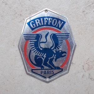 Ancienne plaque de vélo GREGOIRE France bicyclette bike bicycle headbadge metal
