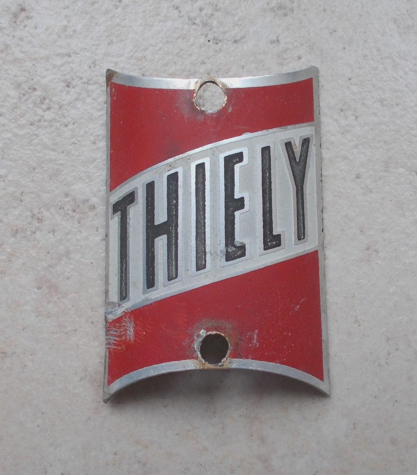 Ancienne Porte Plaque Fiscale Pour Vélo, Identification France, Métal, Années 30