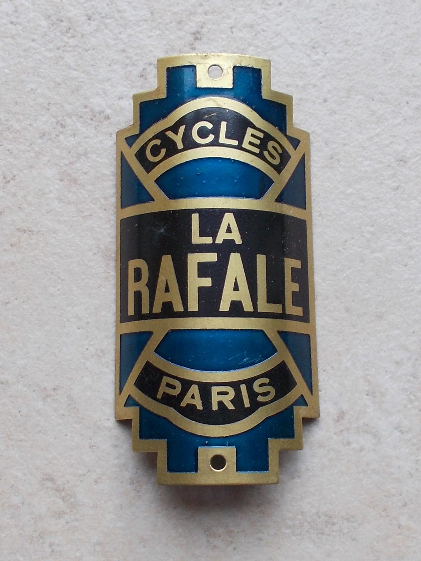 Ancienne plaque vélo Cycles ALCYON France bicyclette bicycle headbadge metal vtg
