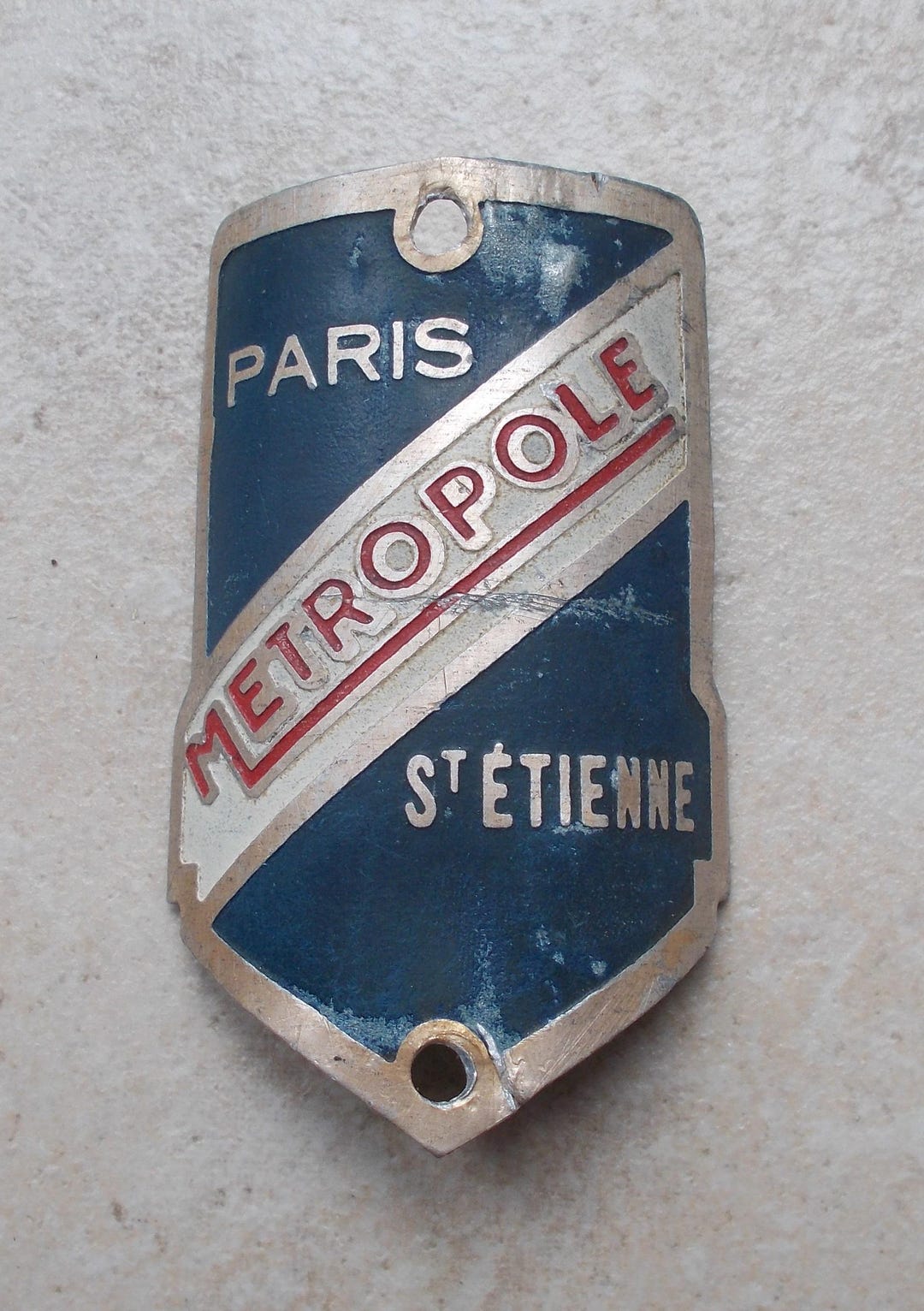Plaque De Guidon Vintage Cycles GUIFRAN France - Badge De Vélo Ancien Collection #2