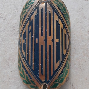 Antique Head Badge Bicycles PETIT BRETON France cycles vintage Bike French