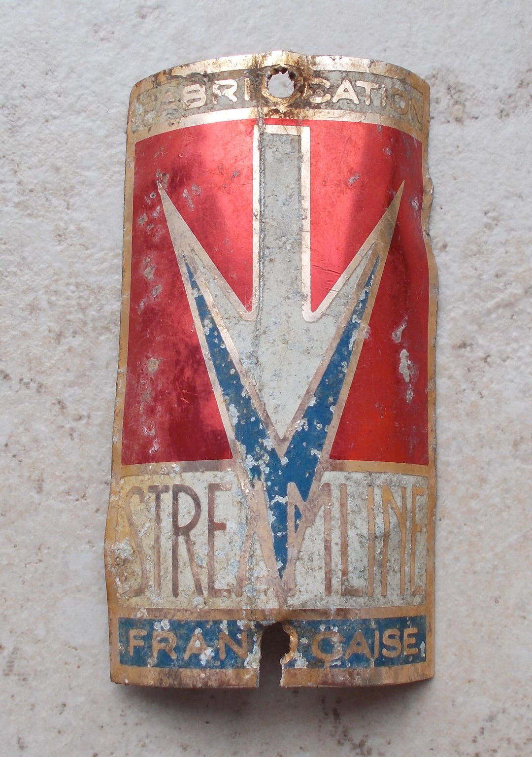 Ancien Insigne Tête De Vélo ALIOS France Cycles Vintage