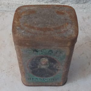 Vintage dutch cocoa BENSDORP tin box Amsterdam Netherlands sweet antique vtg old