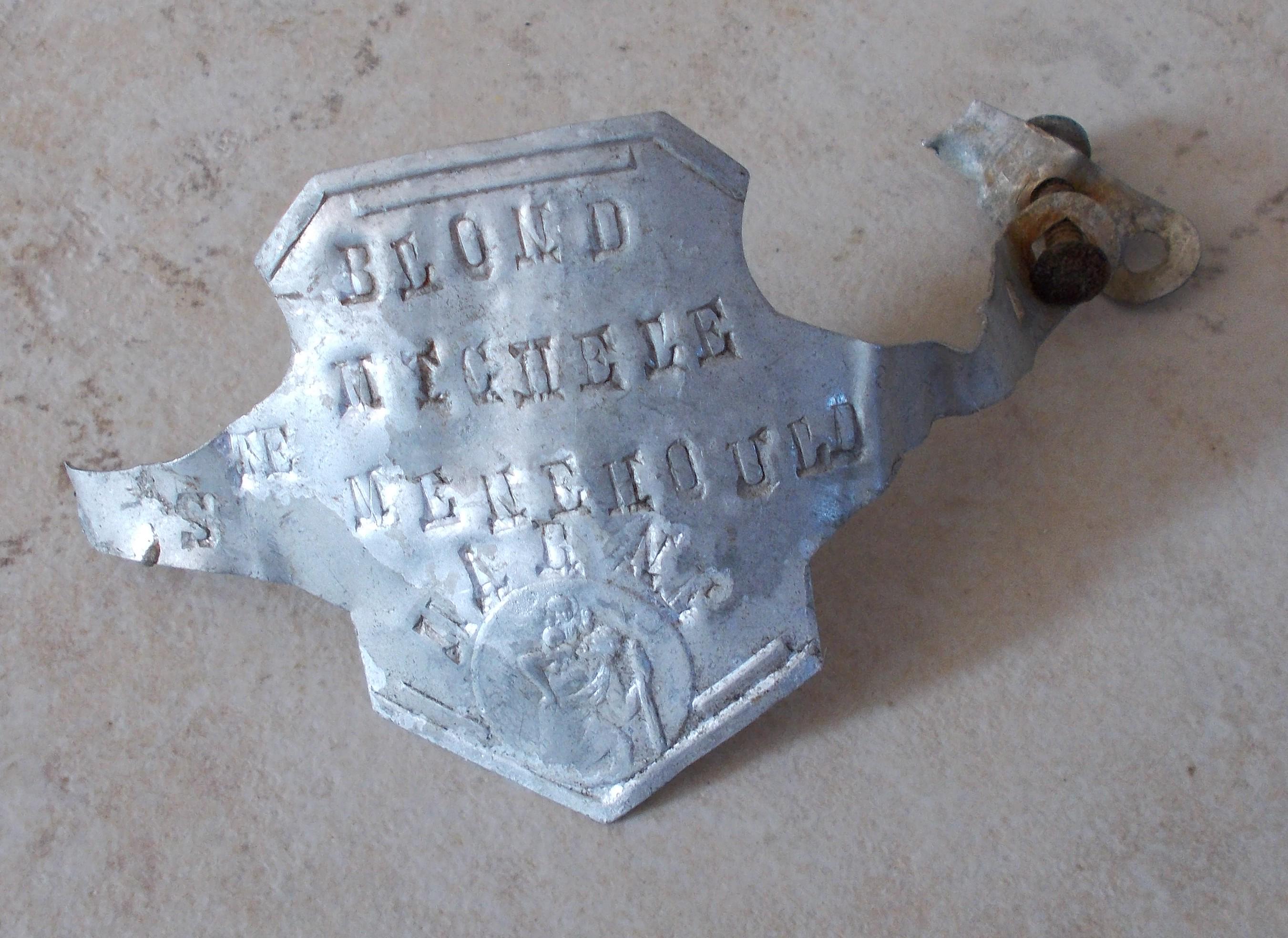 Ancienne plaque vélo UNIC SPORT France bicyclette bike bicycle headbadge metal Ancienne plaque vélo UNIC SPORT France bicyclette bike bicycle headbadge metal