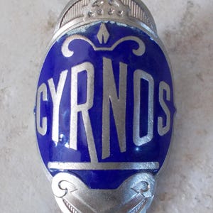 Antique Head Badge Bicycles CYRNOS France cycles vintage Bike French metal