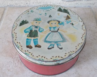 Vintage biscuits in box chocolate Saul Stein New York 1946 USA antique old