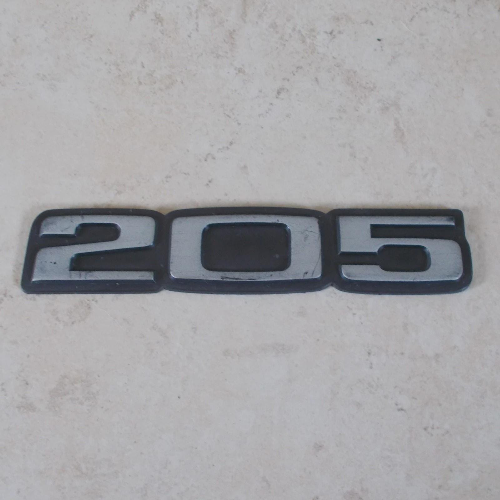PEUGEOT 205 Monogram Emblem Badge Sign Car Old Automobile France ...