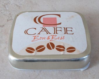 Ancienne Boite Métal bonbon CAFE Bon & Best Confiserie France vintage