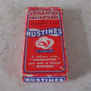 Altes rotes Vulkanisier-Reparaturset