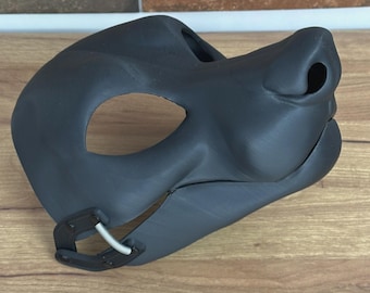 Fox fursuit Head Base, Semi Toony, 3D Printed Moving Jaw