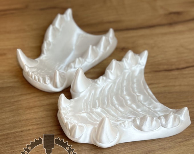 Hyena Fursuit jaw-set, realistic, 3D printed from PLA+ / Original design