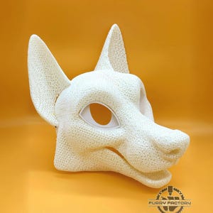 Expanding foam mold base Lightweight fox fursuit head base 3D printed TPU
