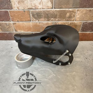 Fox Fursuit Head Base, 3D Printed Moving Jaw Canine Mask Blank
