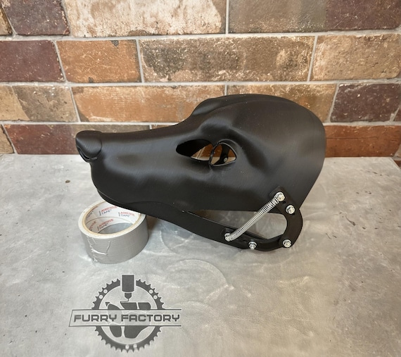 Fox Fursuit Head Base, 3D Printed Moving Jaw Canine Mask Blank