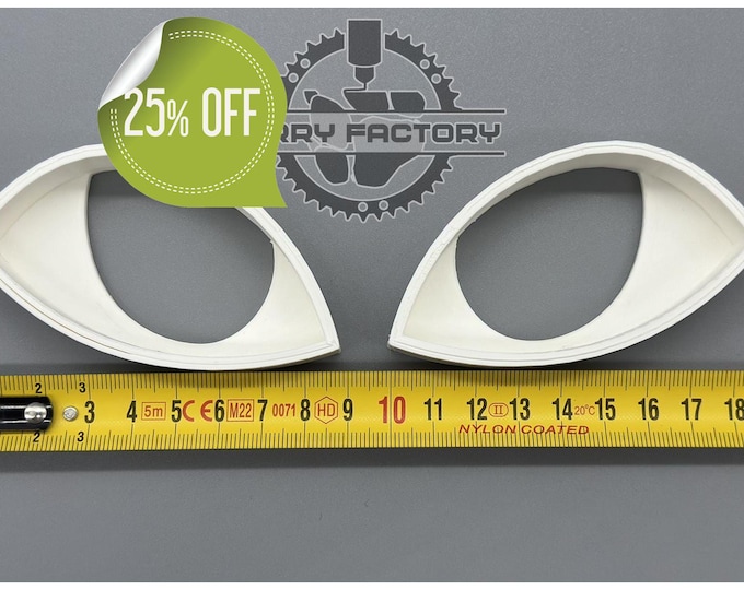 3D Printed Fursuit Eye Blanks – Follow-Me Style – Custom Design – Matches Our Semi-Toony Fox Base