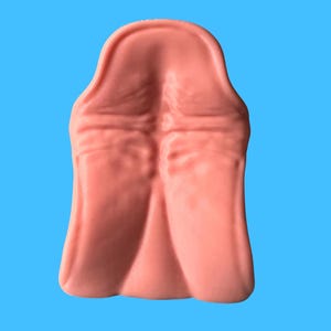 Hyena fursuit snarl tongue, pink 3D-printed PLA+ canine tongue accessory for yeen fursuit and cosplay.