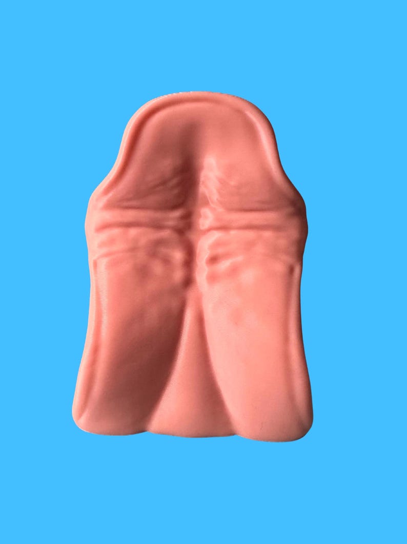 Hyena fursuit snarl tongue, pink 3D-printed PLA+ canine tongue accessory for yeen fursuit and cosplay.