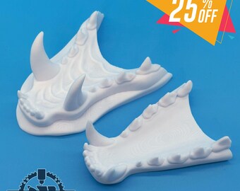 Fox Fursuit jaw-set, realistic, 3D printed from PLA+ / Original design