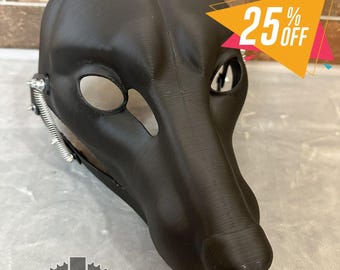 Fox Fursuit Head Base with Moving Jaw, Hinges / Realistic / 3D printed