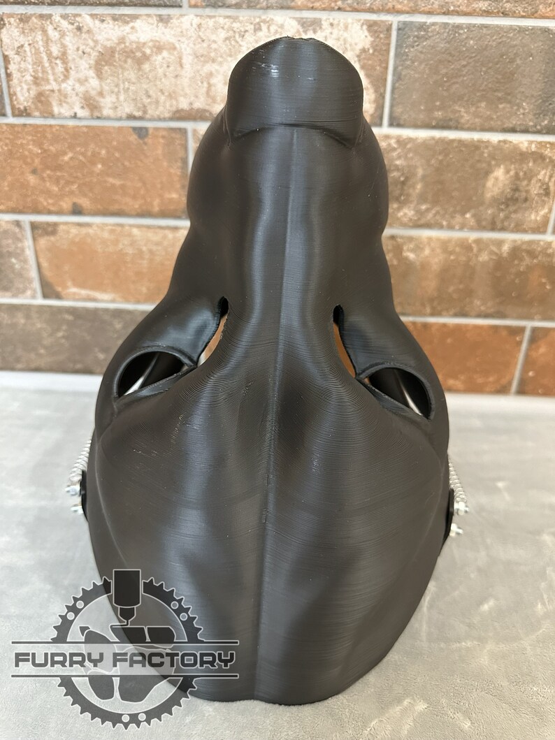 Hyena Fursuit Head Base With Moving Jaw, Hinges / 3D Printed From PLA ...