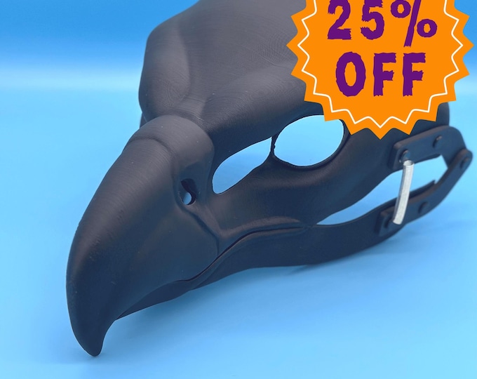 Realistic Eagle, Bird, or Gryphon Fursuit Head Base with Moving Jaw - 3D Printed