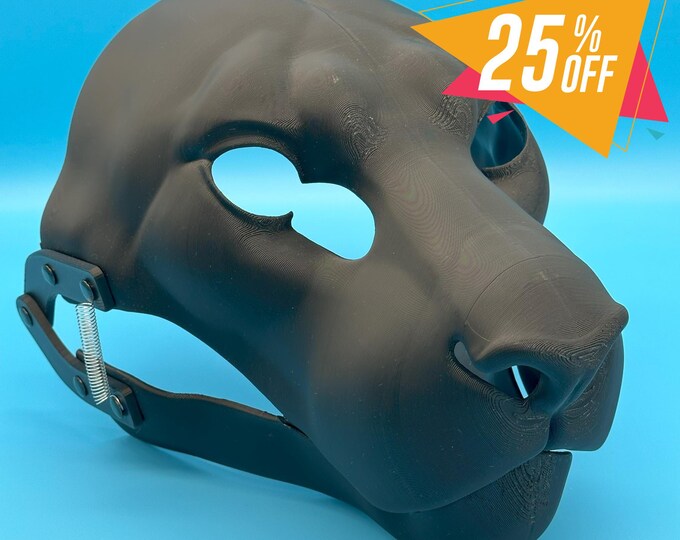Tiger Fursuit Head Base with Moving Jaw, Hinges / Realistic / 3D printed