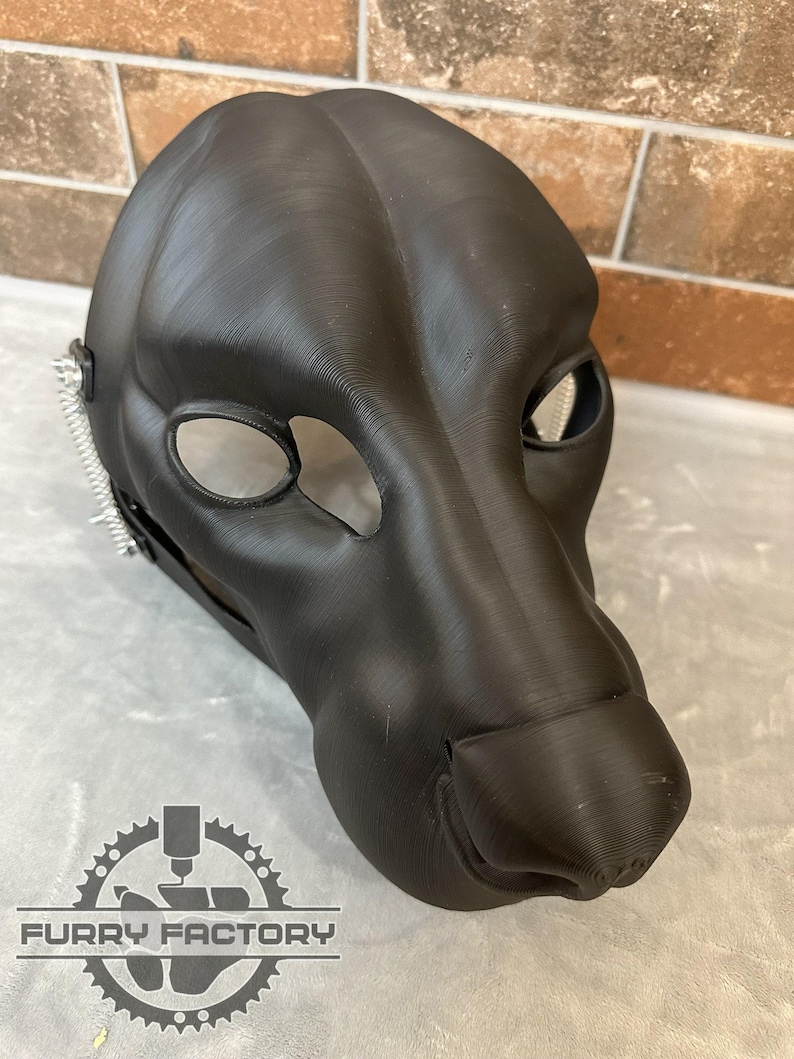Fursuit realistic hyena head base 3D print by Furry Factory