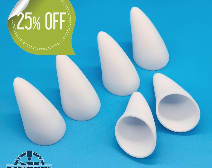 Small Horns (Pair) – Lightweight & Durable, 3D Printed for Fursuits, Costumes, and Cosplay