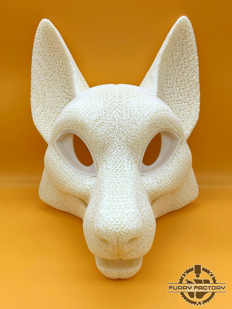 Foam TPU fox fursuit head base toony style front view