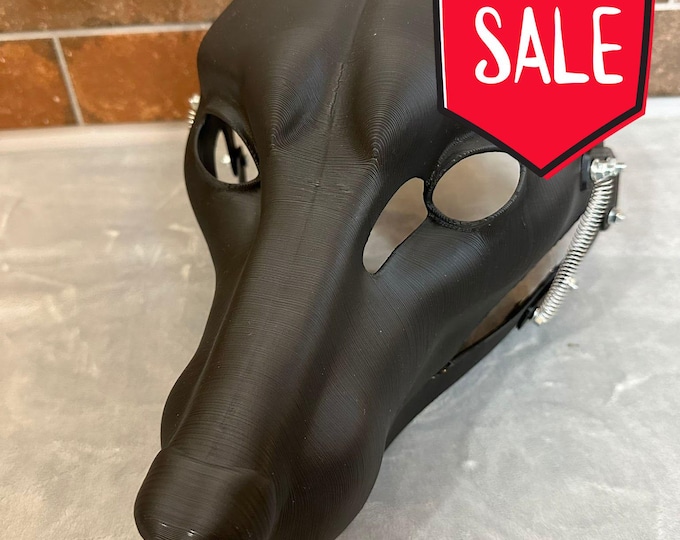 3D Printed Fox Fursuit Head Base with Moving Jaw - Realistic Canine Furry Costume