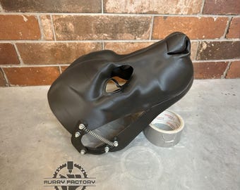 Hyena Fursuit Head Base 3D Printed, Realistic Moving Jaw, Builder Blank