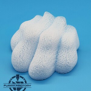 Realistic fursuit feet toes, original Furry Factory design, made from high-quality TPU for durability and comfort.