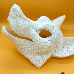 3D printed fox fursuit head base lightweight design