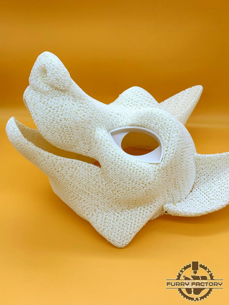 3D printed fox fursuit head base lightweight design