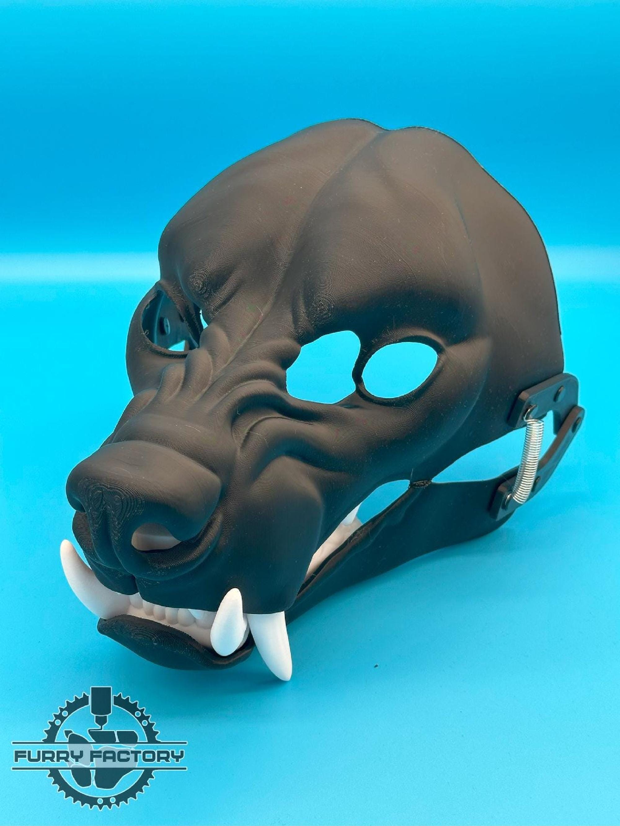 hyenaフェイスパーツ　トルソー　布服セット Snarl Hyena Fursuit Base and Jaw Set Realistic 3D Printed Moving
