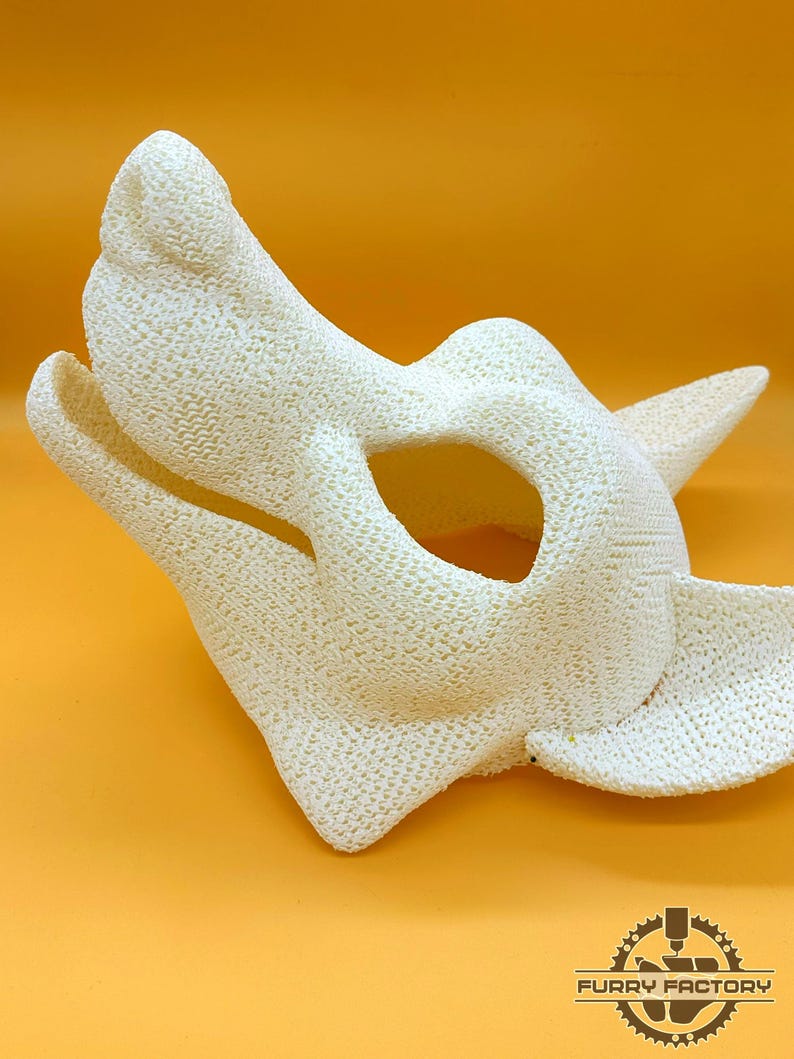 Fox fursuit head base 3D printed foam material